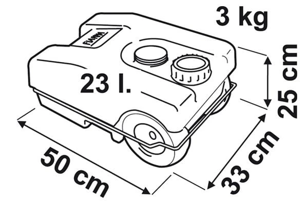 Fiamma Roll-Tank 23W Réservoir D'eaux Usées 5 Fiamma Roll-Tank 23W Réservoir D'eaux Usées – Image 3