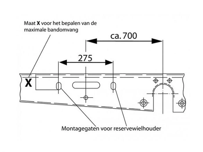 AL-KO Support De Roue De Secours Type NL 5 AL-KO Support De Roue De Secours Type NL – Image 3