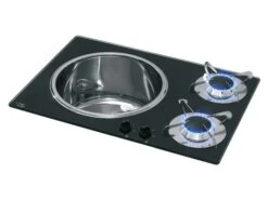 CAN PV1360 Combiné Plan De Cuisson Gaz Avec évier -Magasin Extérieur 430424 430424 images main canpv1360 ecommerce