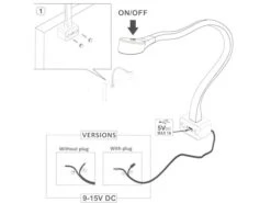 Cordoba Lampe De Lecture Flexible LED 11 Cordoba Lampe De Lecture Flexible LED -Magasin Extérieur bba cordoba flexibele lamp4 ecommerce 5249 1