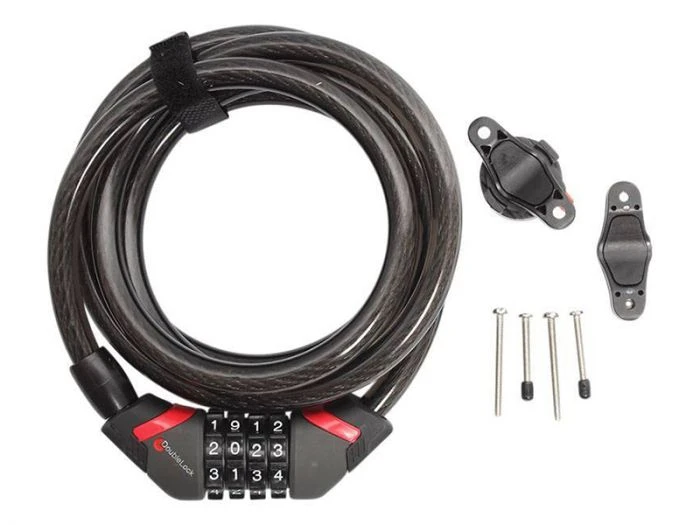 DoubleLock Coil Cable Combo Câble Antivol 3 DoubleLock Coil Cable Combo Câble Antivol