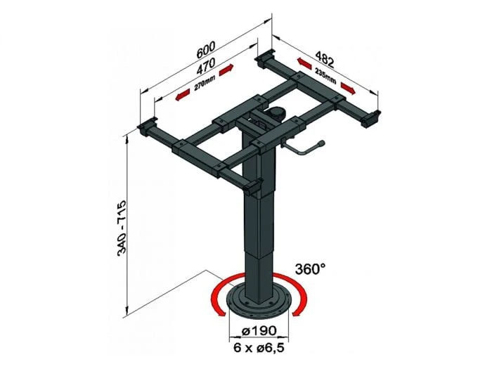 Ilse Support De Table Coulissant Et Pivotant 4 Ilse Support De Table Coulissant Et Pivotant – Image 2