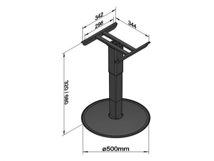 Ilse Pied De Table Télescopique Indépendant 7 Ilse Pied De Table Télescopique Indépendant – Image 5