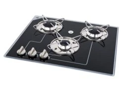 Navy Load Plaque De Cuisson Gaz En Verre 3 Feux 41 X 50